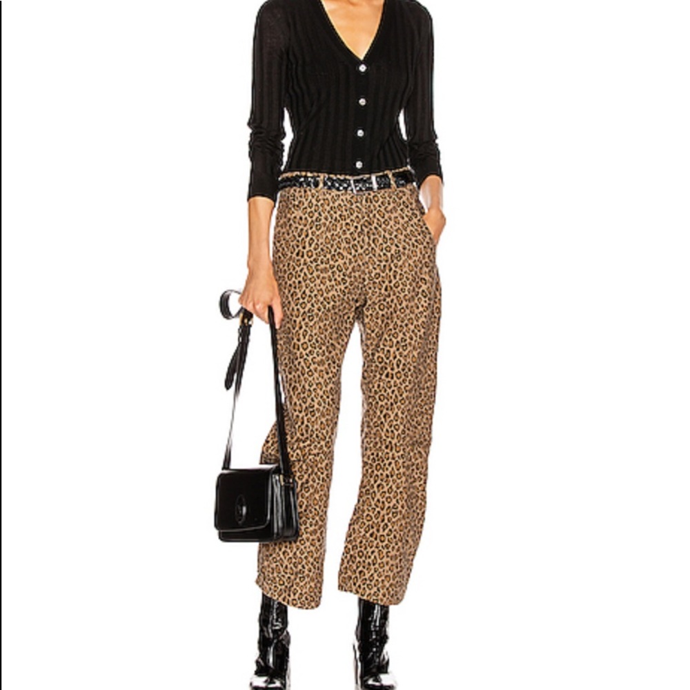 NWT! Nili Lotan Leopard Print Emerson Pant!